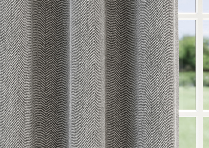 Chester (Blackout) Eyelet, Grey - Ready Made Curtains - Image 5
